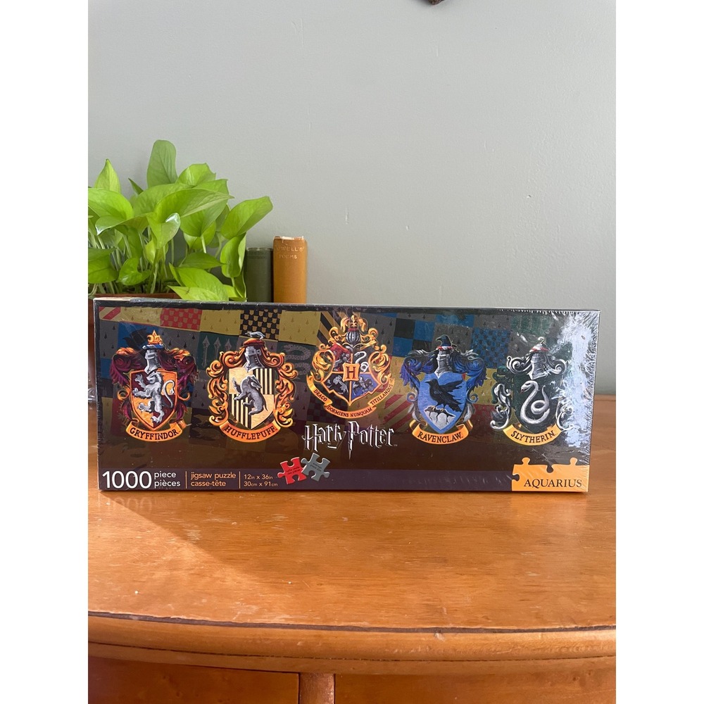 New Sealed Aquarius Harry Potter House Crests 1000 Piece Jigsaw Puzzle